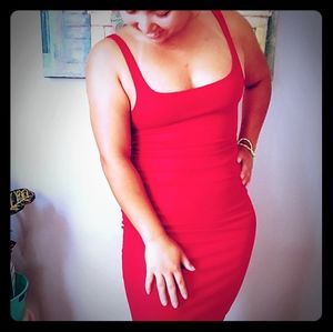 Zara Red bodycon dress